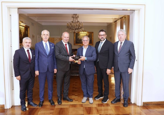 ATO Başkanı Baran ve heyetinden İtalya Büyükelçisi Marrapodi'ye ziyaret