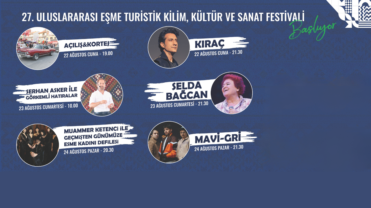 Uluslararası Eşme Kilim Festivali kapılarını açıyor