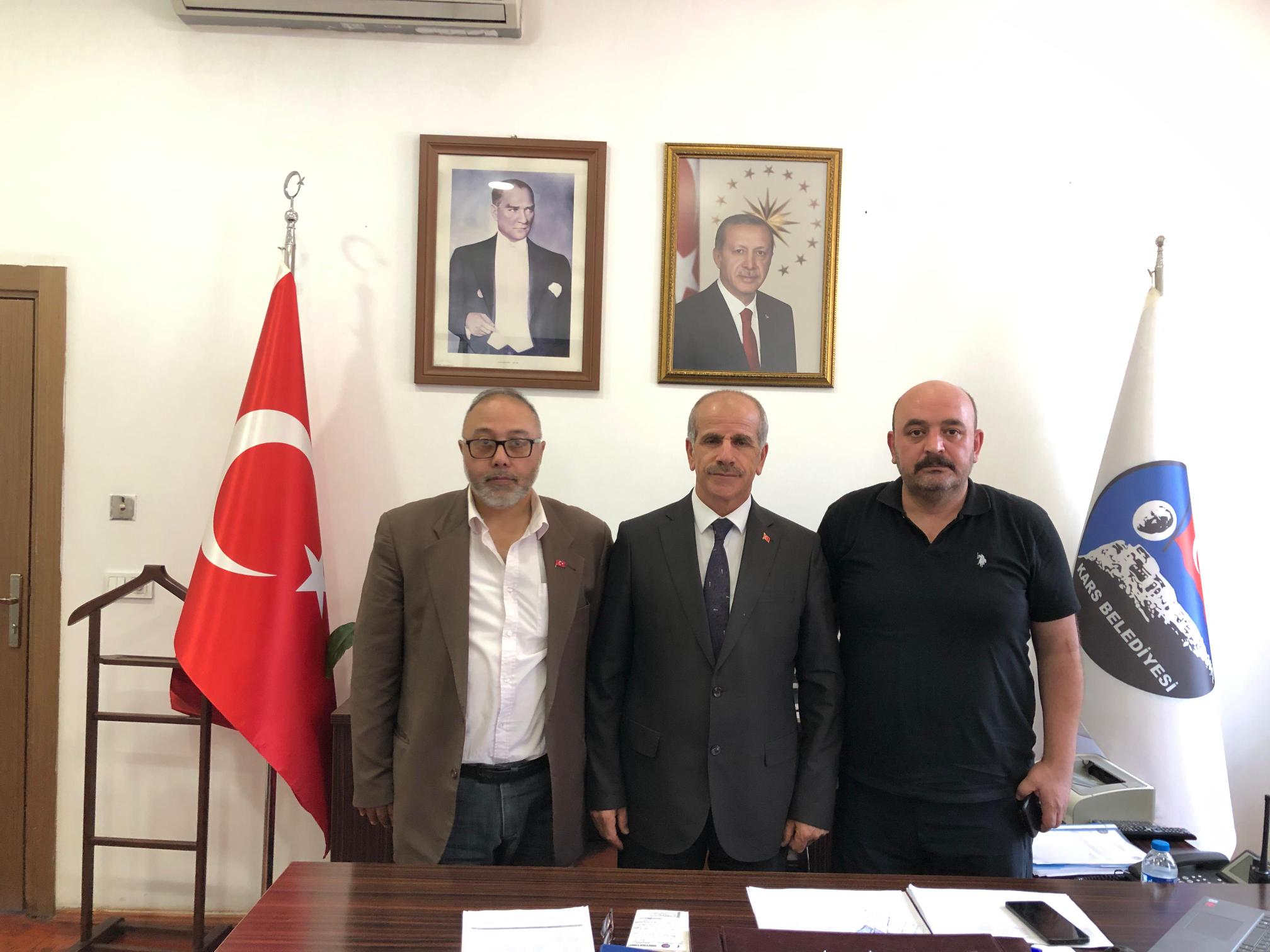 TİMBİR Kars Temsilcisi Daşdelen'den Belediye Başkan Yardımcısı Mehmet Aşasın’a hayırlı olsun ziyareti