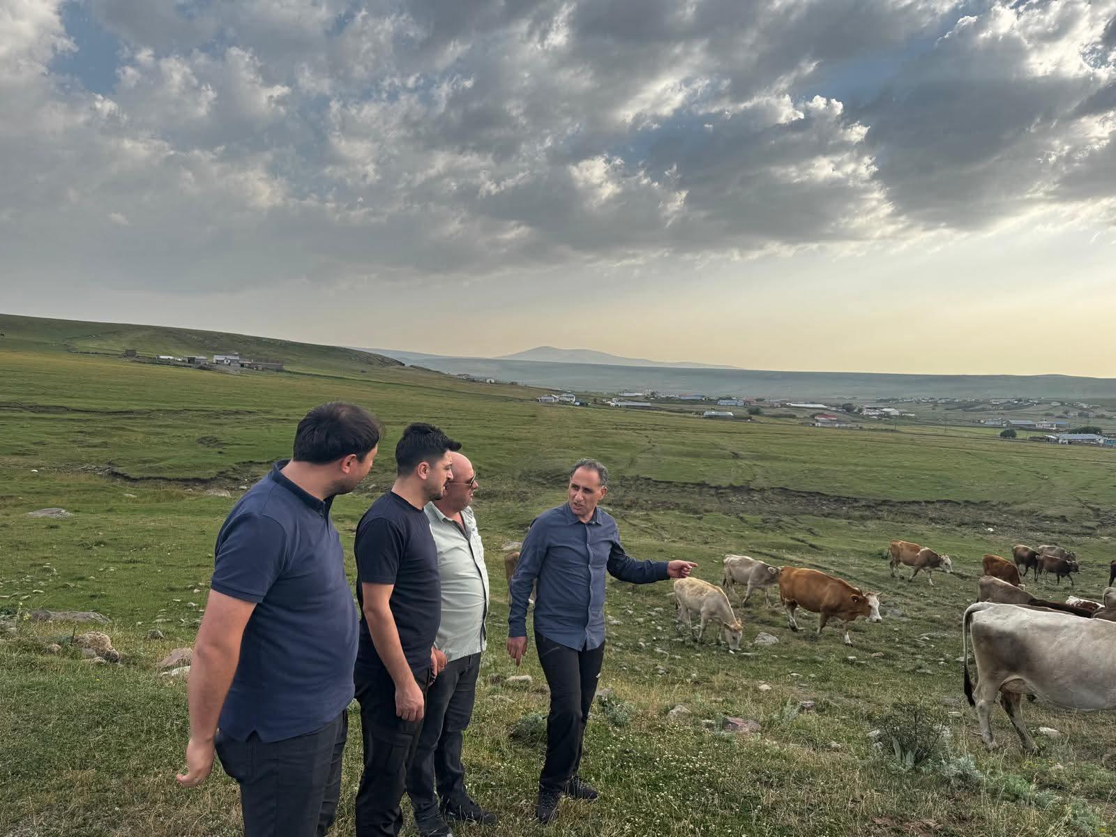 Hayvancılık yetkilileri Kars’ta incelemelerde bulundu