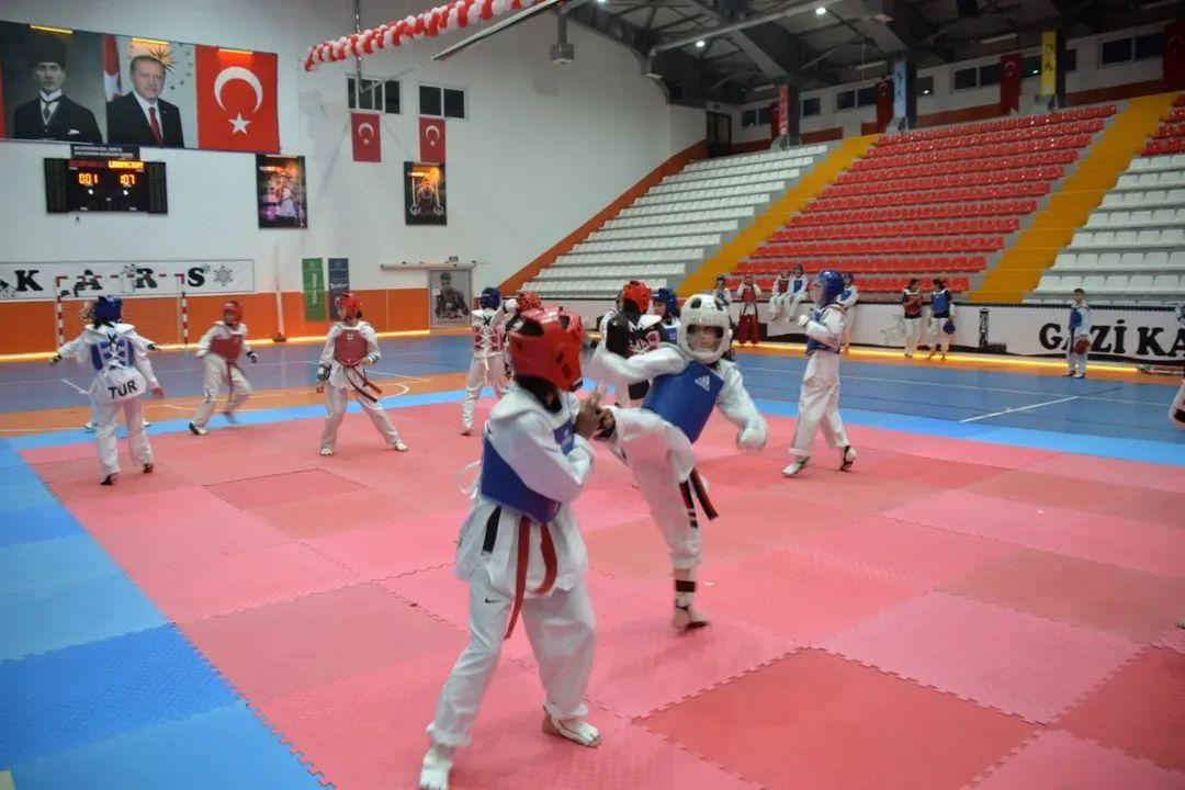 Kars, taekwondo sporunun coşkusuna ev sahipliği yaptı