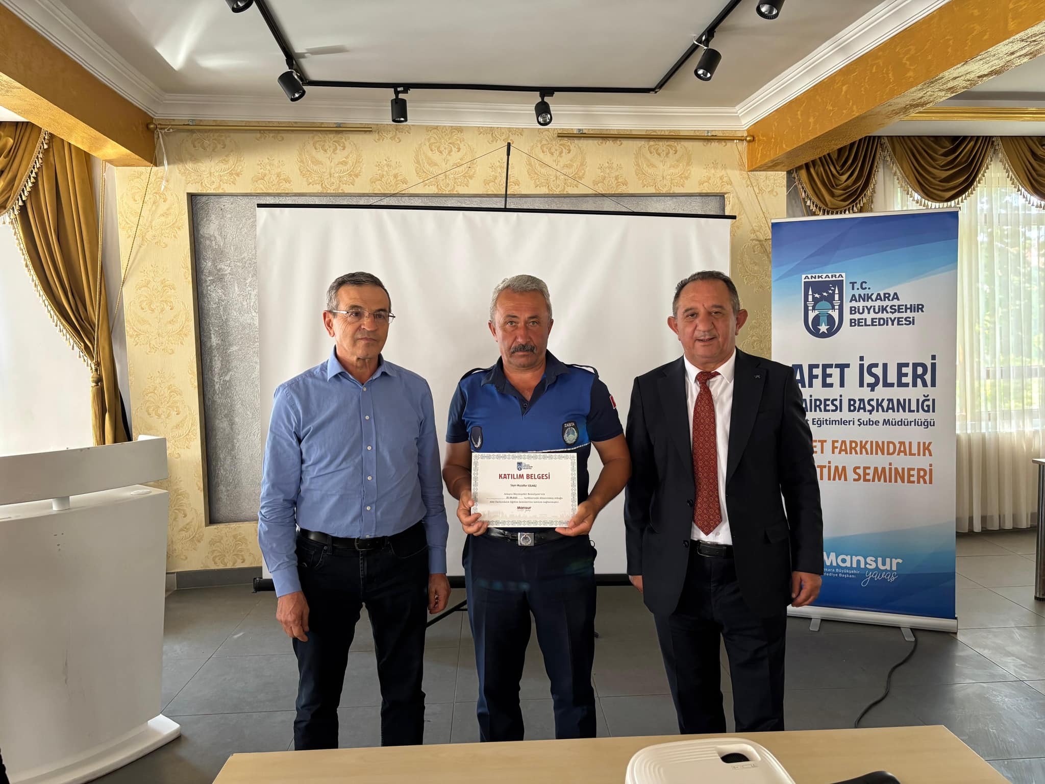 Güdül’de belediye personeline afet ve yangın eğitimi