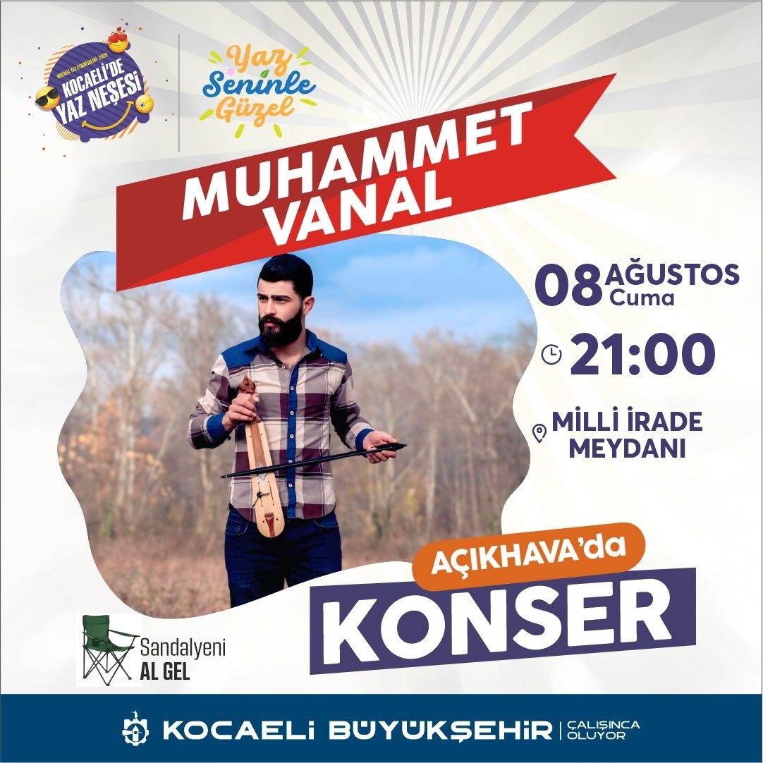 Kocaeli Büyükşehir’le “Yaz Neşesi” konserleri başlıyor