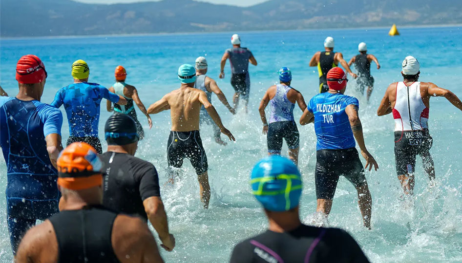 Salda gölü'nde triatlon etkinliği: Spor ve çevre dengesi vurgulandı