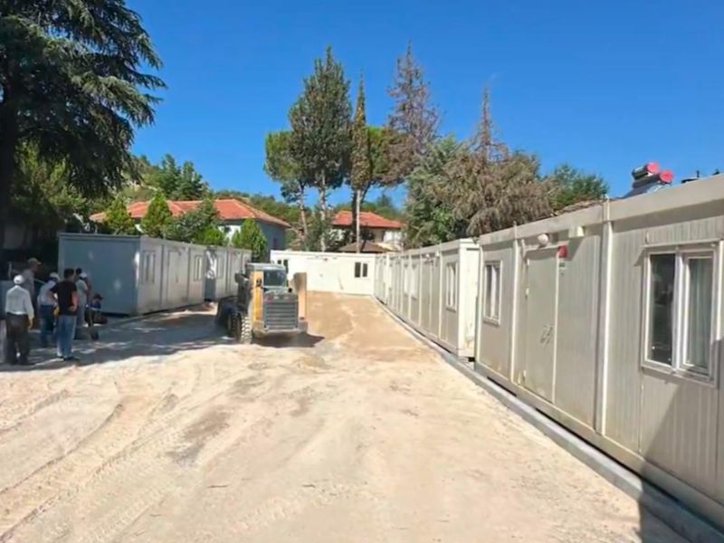 Sındırgı'da konteyner kent kuruluyor