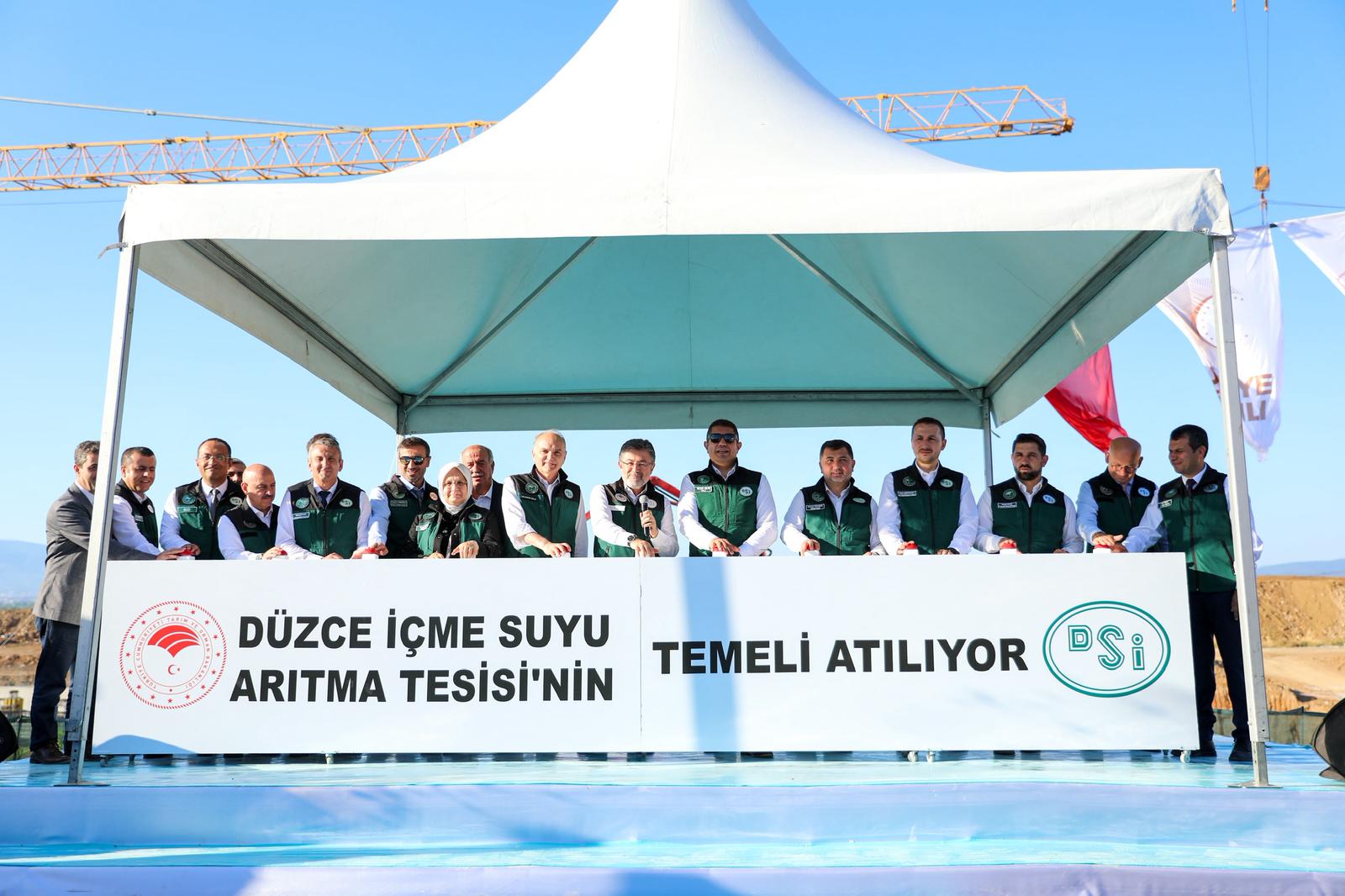 Tarım Bakanı Yumaklı, Düzce İçme Suyu Arıtma Tesisi'nin temelini attı