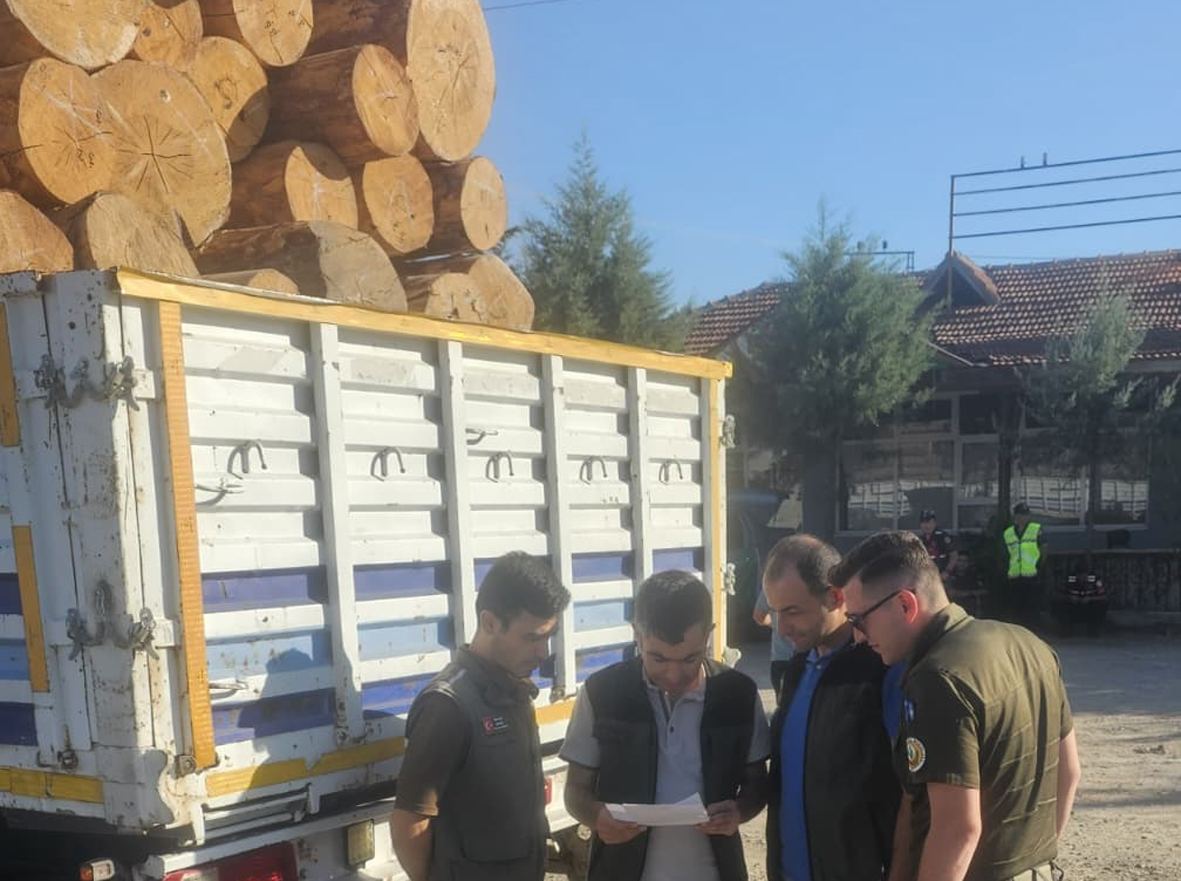 Beypazarı Orman İşletme Müdürlüğü’nden tomruk taşımacılığına mobil denetim