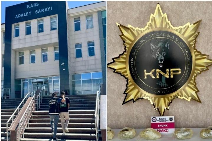 Kars’ta 605 gram Skunk ele geçirildi