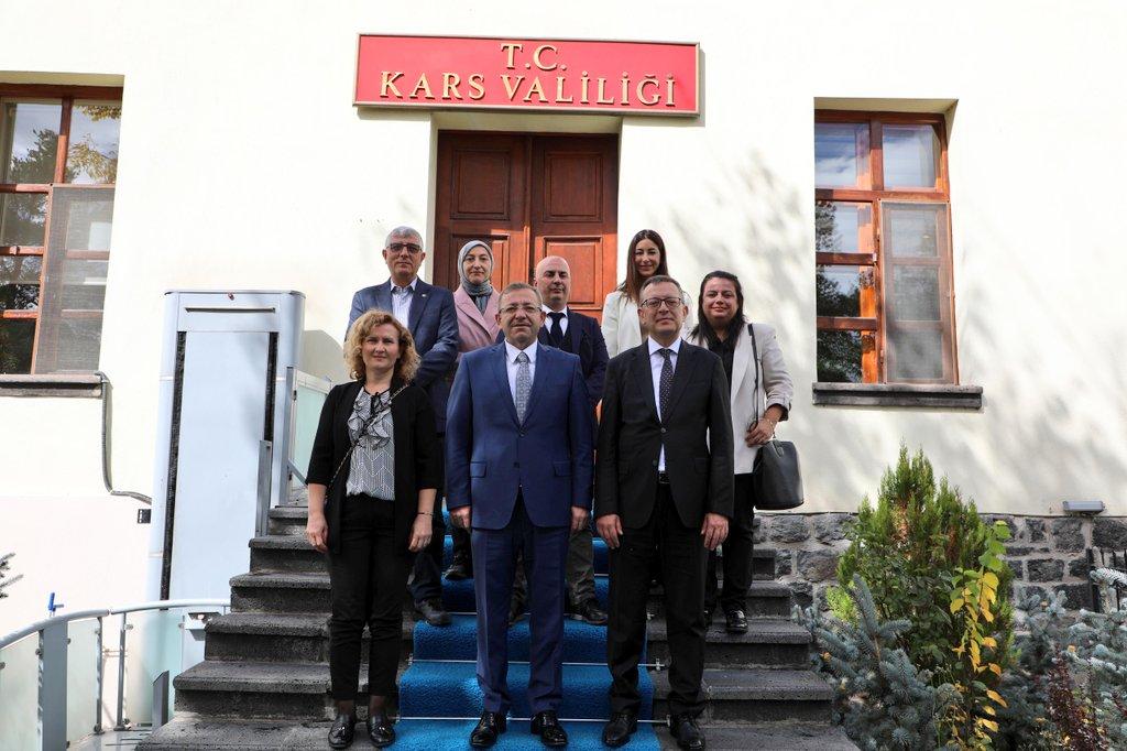 Kars Valisi Ziya Polat, TSKB Heyetini kabul etti