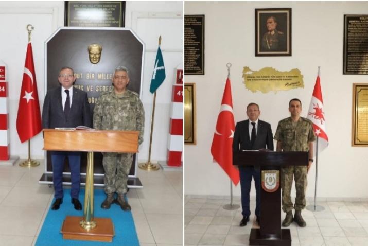 Vali Ziya Polat’tan Tuğgeneral Türe ve Albay Kurtoğlu'na hayırlı olsun ziyareti