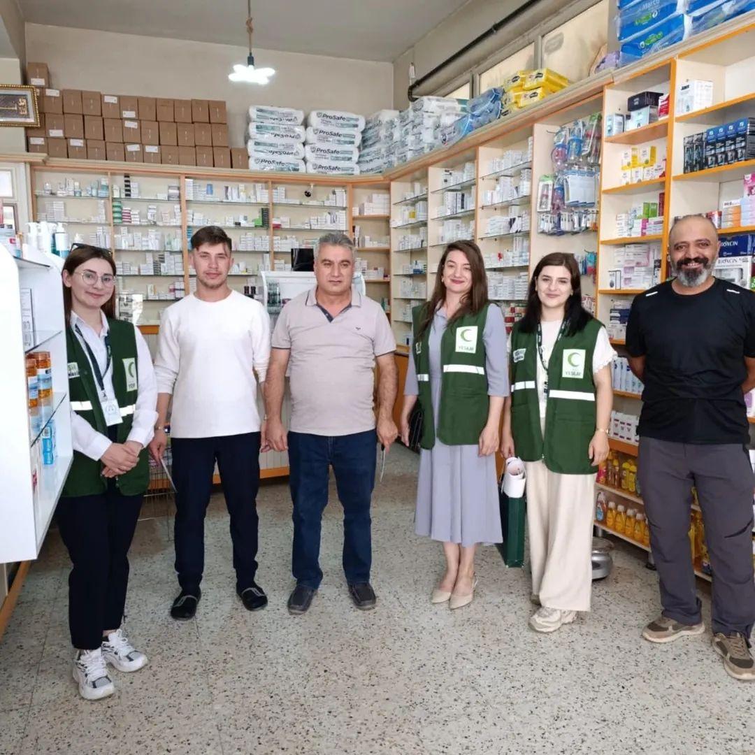 Selim’de Yeşilay’dan eczanelere bağımsızlık seferberliği kapsamında bilgilendirme