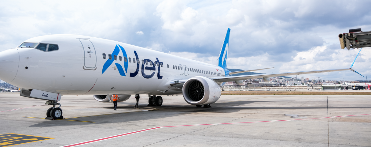 AJet’in dördüncü Boeing 737-8 MAX uçağı İstanbul’a geldi