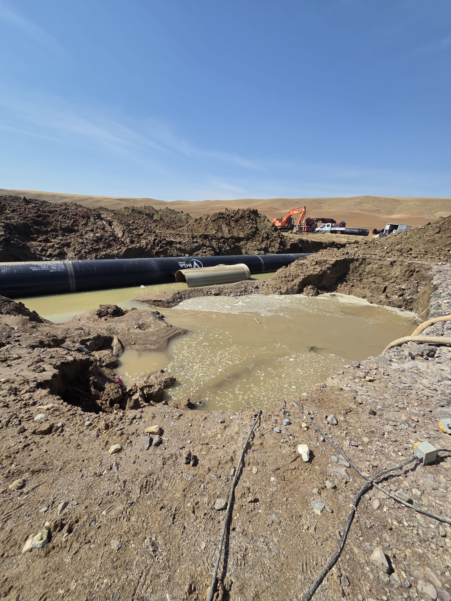 Kesikköprü hattındaki boru patlaması su kesintisine neden olabilir