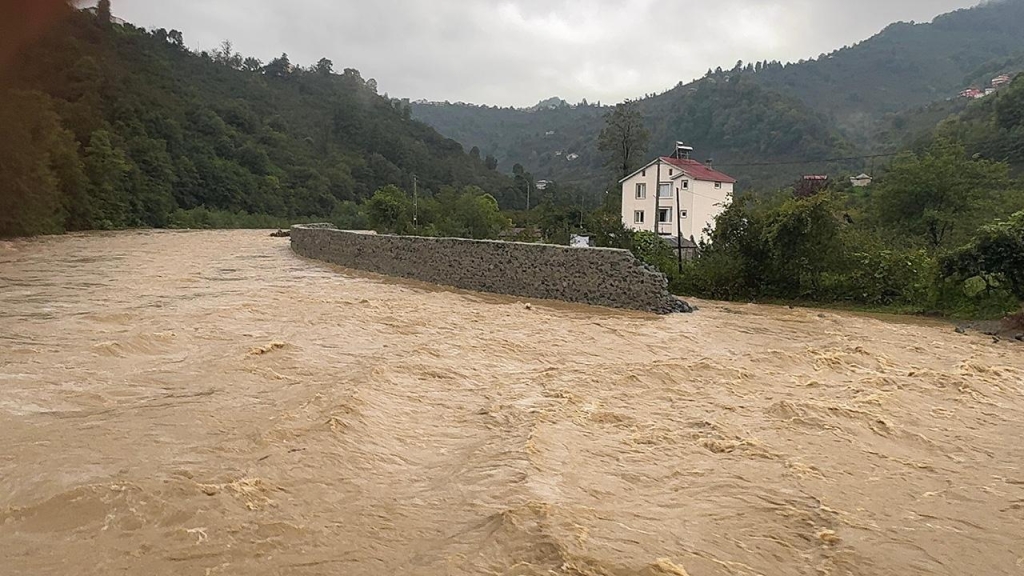 Giresun'da üç ilçe aşırı yağıştan etkilendi