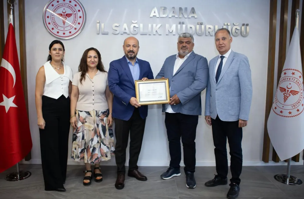 Adana’da obeziteyle mücadele kampanyasına teşekkür belgesi