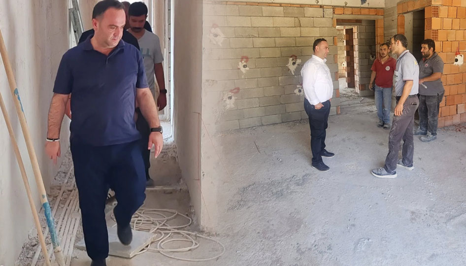 Sütçüler’de KYK yurdu inşaatında sona yaklaşıldı