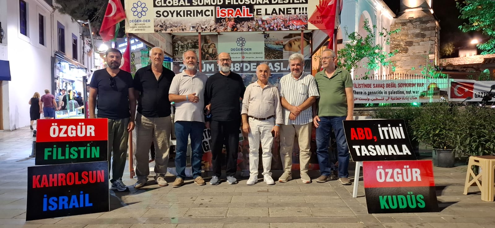 Bodrum İnsani Değerler Derneği destek için nöbet çadırı kuruldu