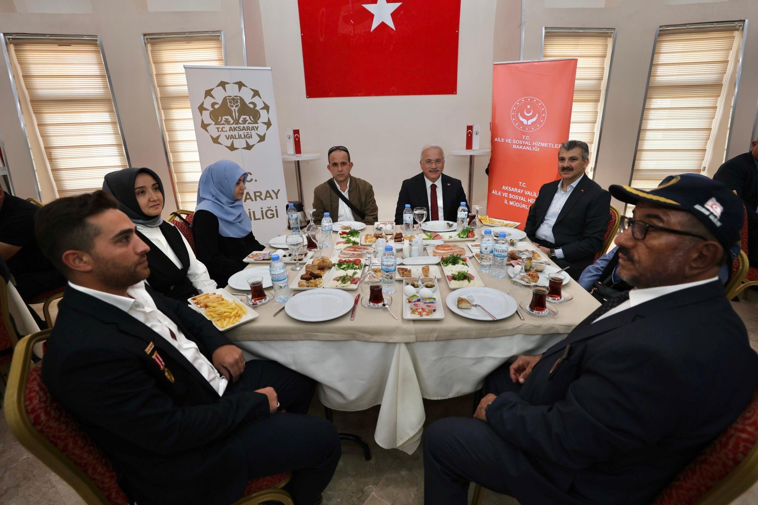 Aksaray Valisi Mehmet Ali Kumbuzoğlu Gaziler ve Aileleri ile buluştu