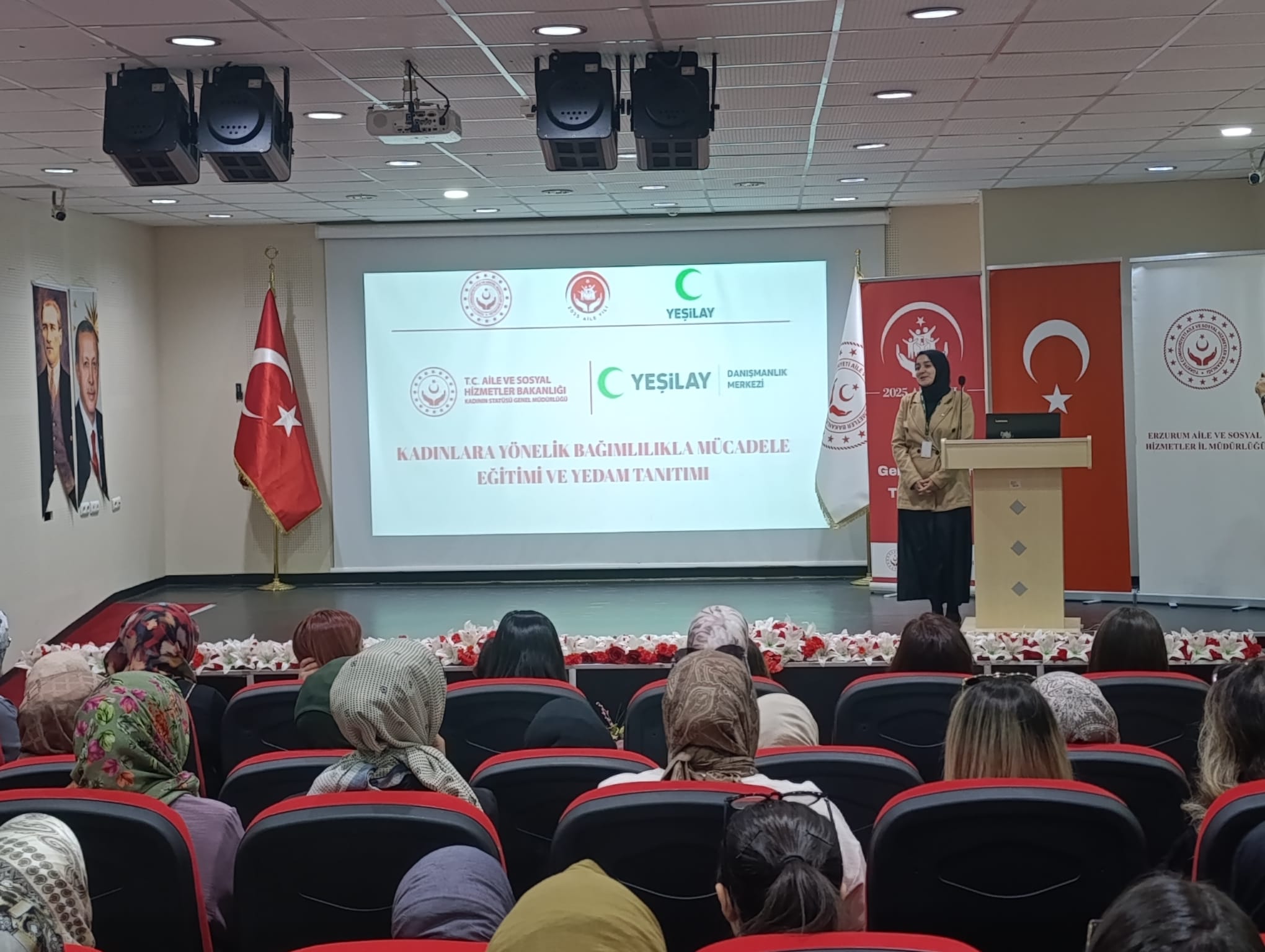 Erzurum’da Kadına Yönelik Bağımlılıkla Mücadele eğitimi düzenlendi
