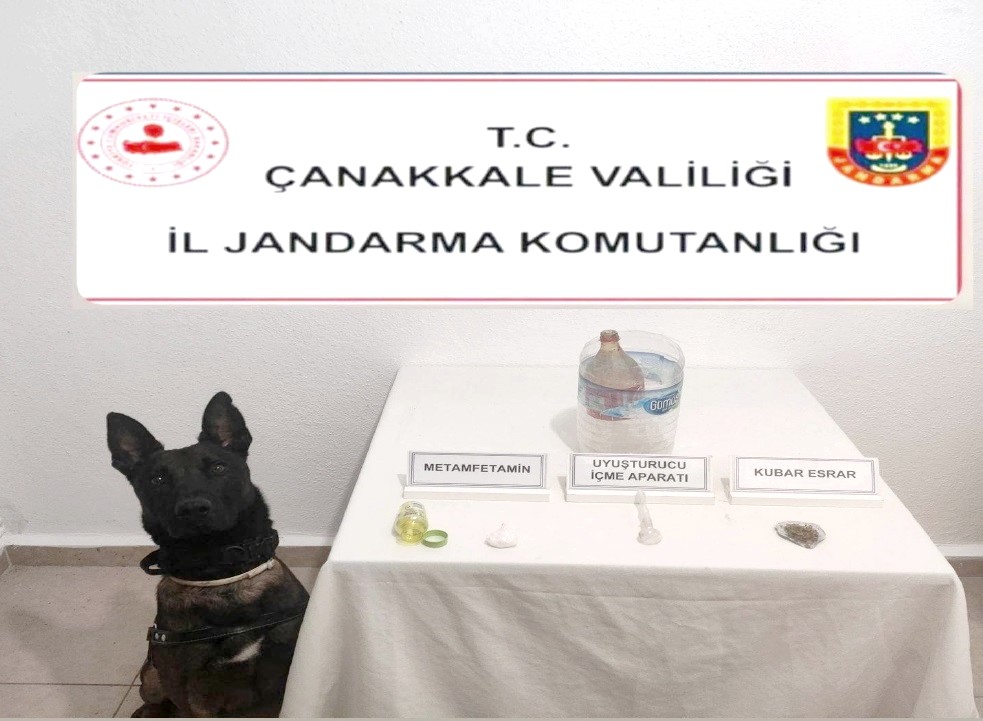 Çanakkale jandarmasından uyuşturucuya geçit yok