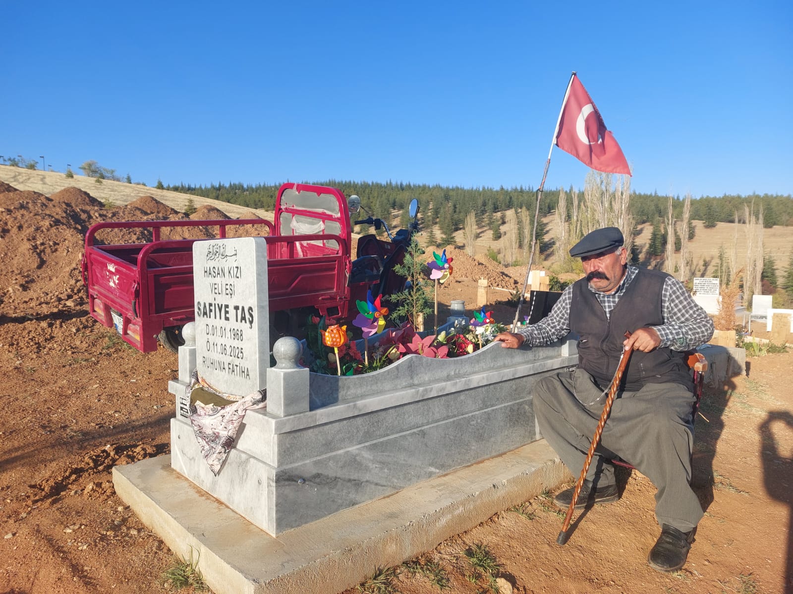 Kırıkkale’de eşini kaybeden Veli amcadan vefa dersi