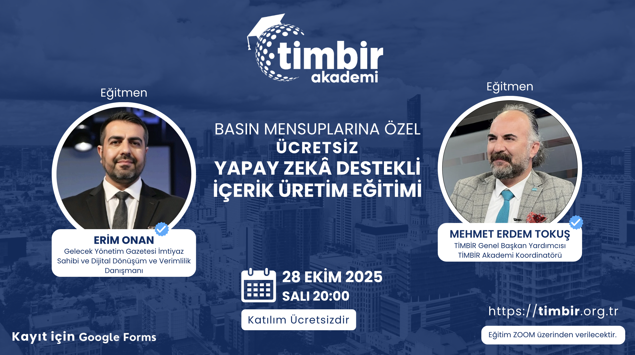 TİMBİR Akademi'den Ücretsiz Yapay Zekâ İçerik Üretim Eğitimi