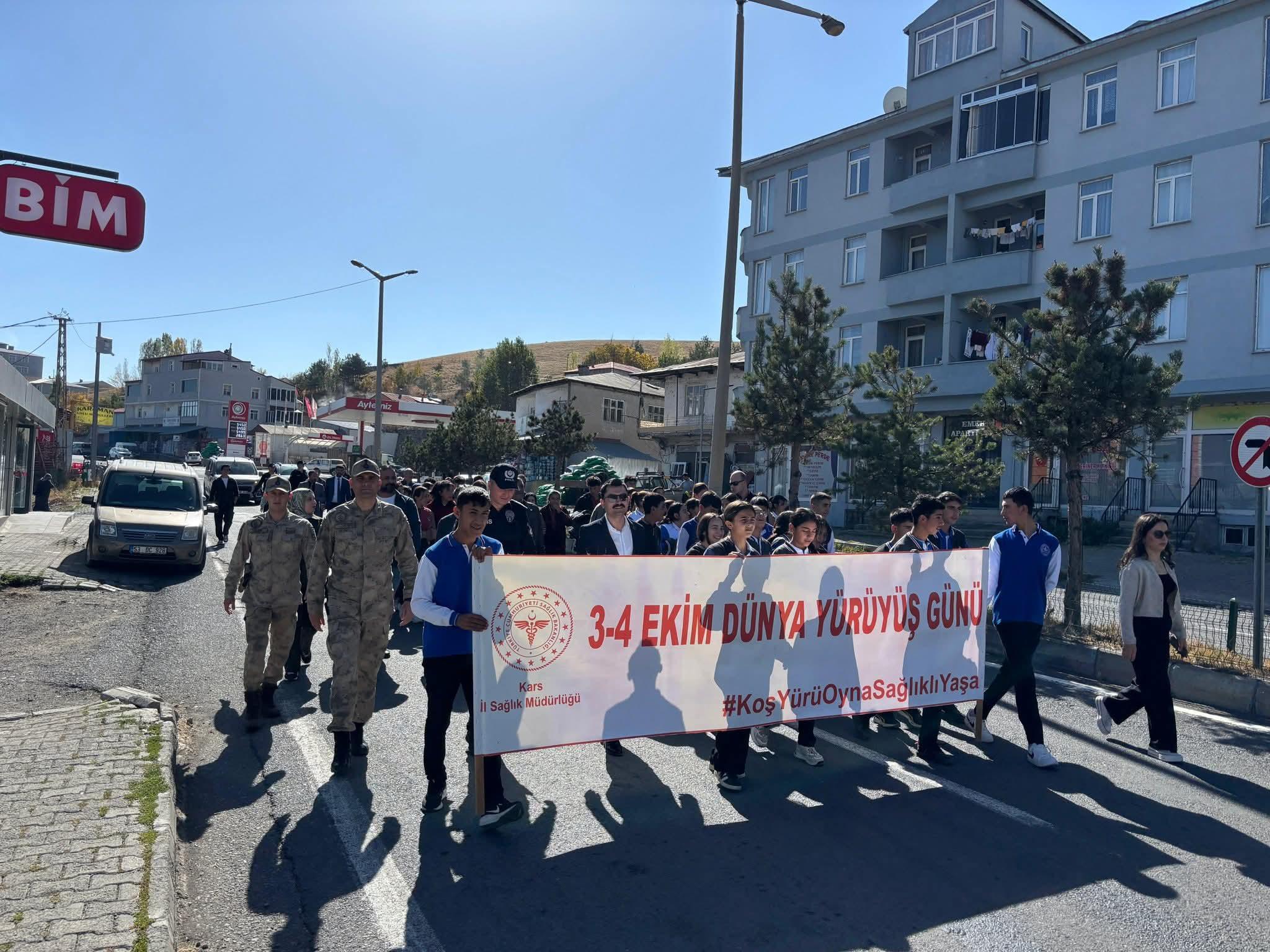 Susuz’da "Dünya Yürüyüş Günü" etkinliği düzenlendi