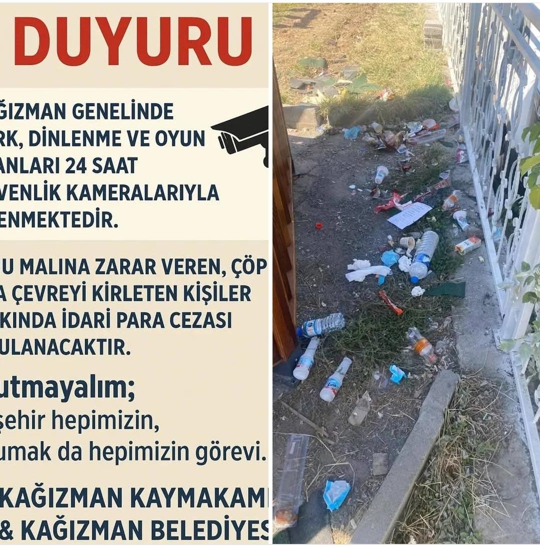 Kağızman’da park ve oyun alanlarına 24 saat kamera takibi