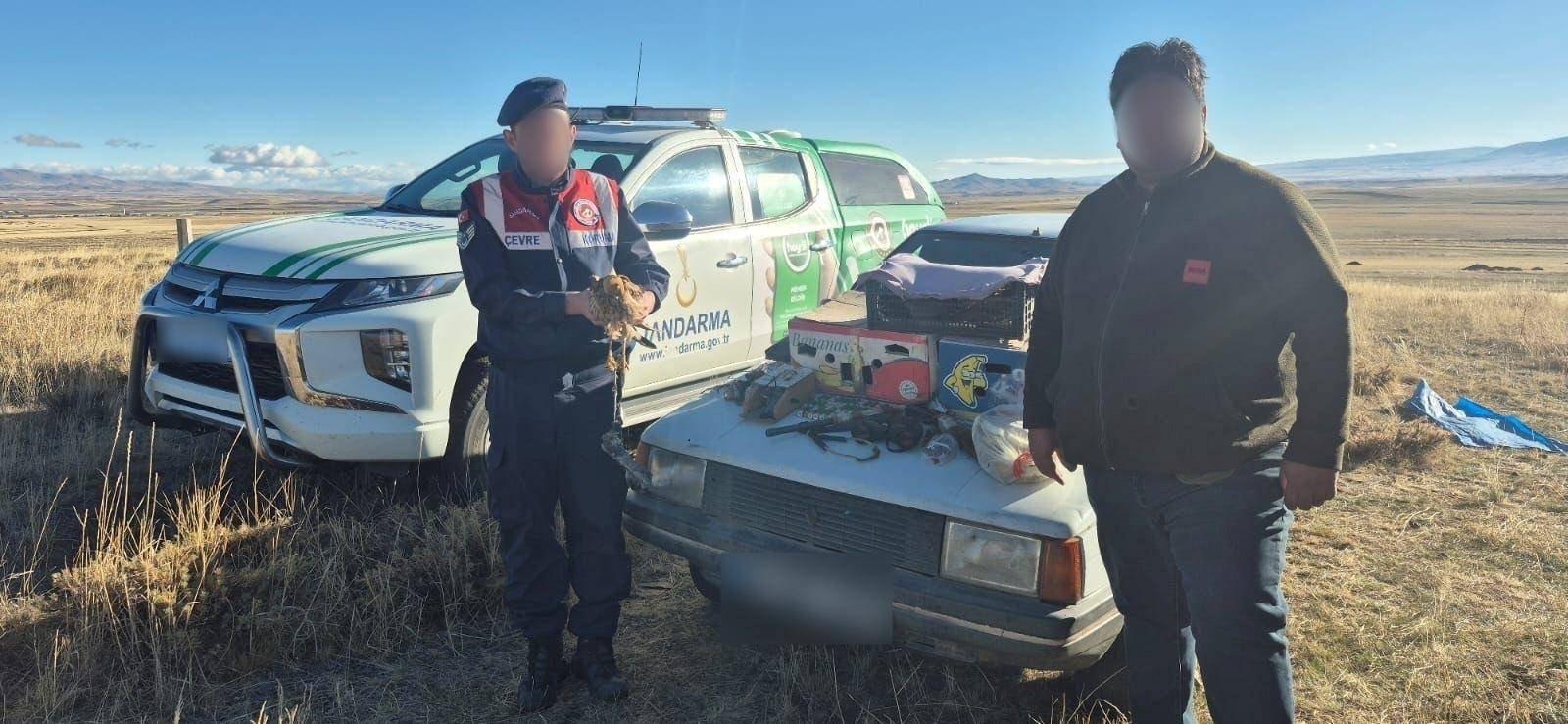 Kars’ta yasadışı şahin avcılığına 1 milyon TL’yi aşan para cezası