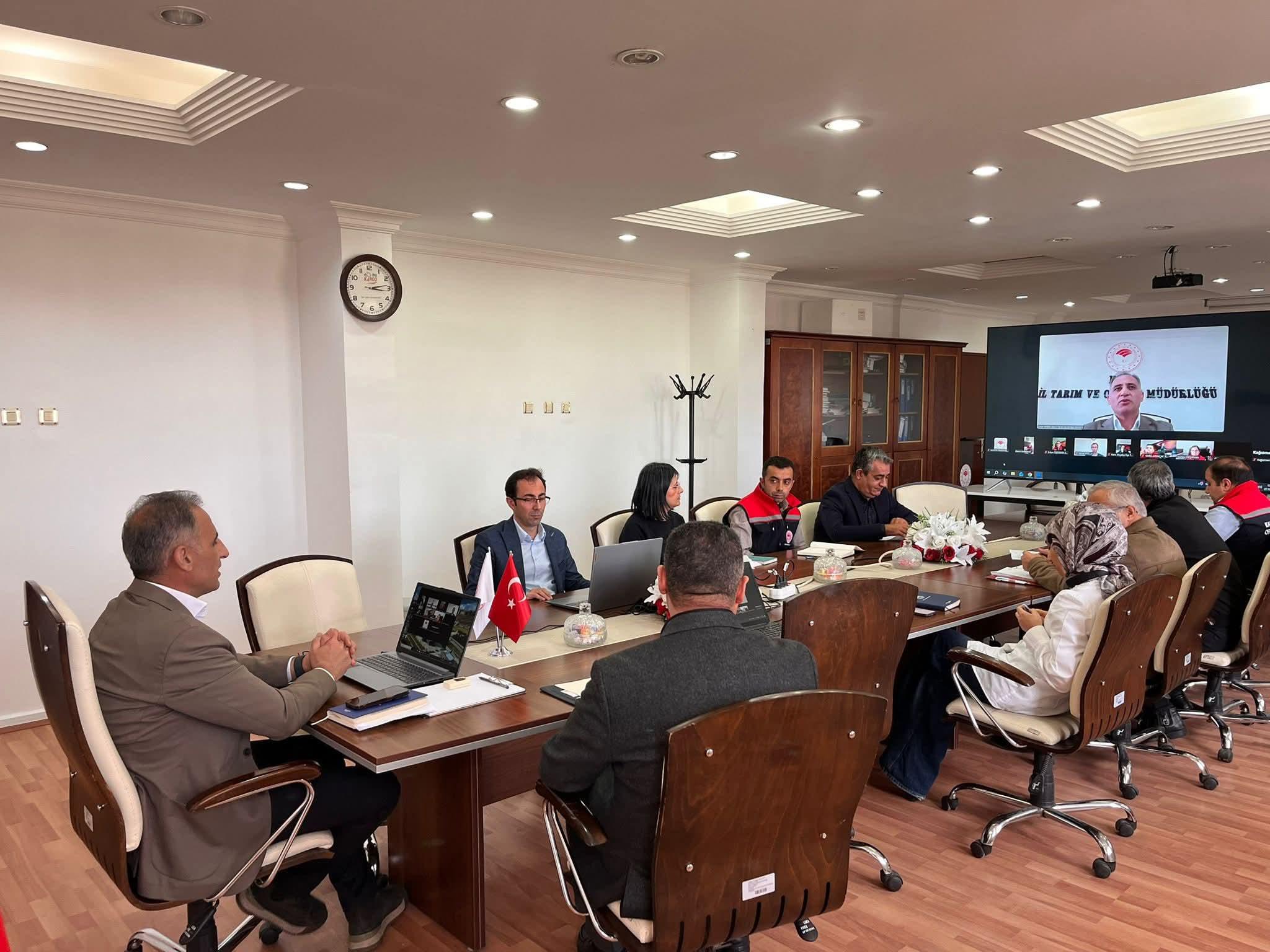 Kars Tarım İl Müdürlüğü’nde değerlendirme toplantısı gerçekleştirildi