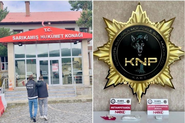 Sarıkamış'ta yasaklı madde operasyonu: 1 kişi tutuklandı