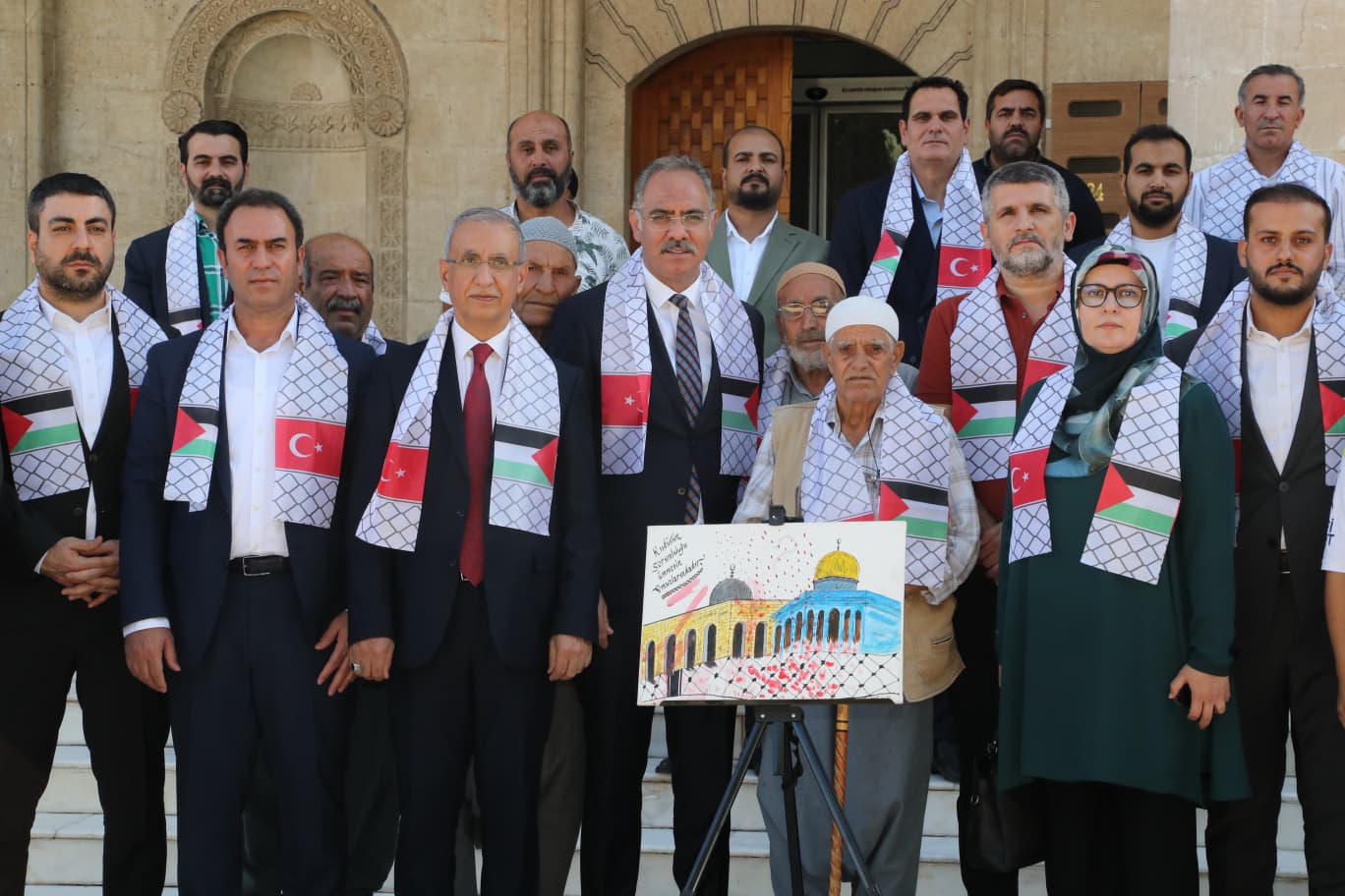 Eyyübiye'de Filistin'e destek resim sergisi