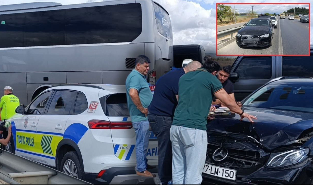 Antalya'da kazayı seyrederken kaza yaptılar