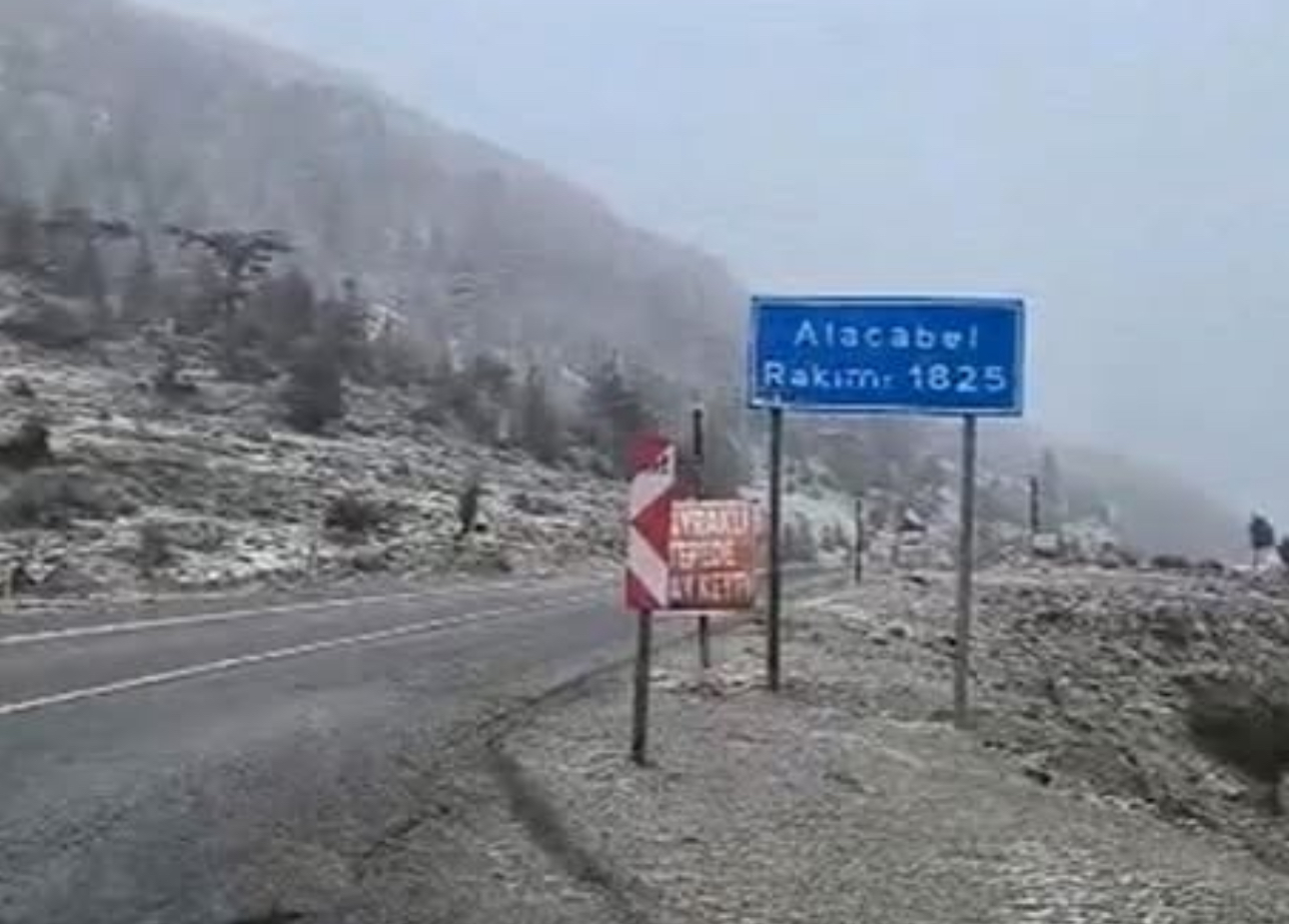Alacabel’e ekim ayının ilk karı yağdı
