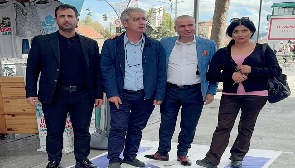 Isparta basını Kaymakkapı’da İsrail’e tepki gösterdi: “Gazze için susmayacağız!”