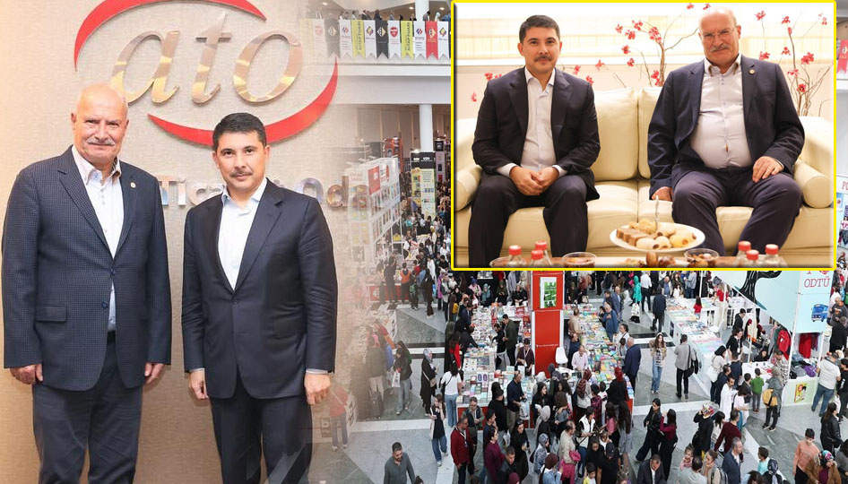 ATO Başkanı Gürsel Baran, Hasan Doğan’ın imza gününe katıldı