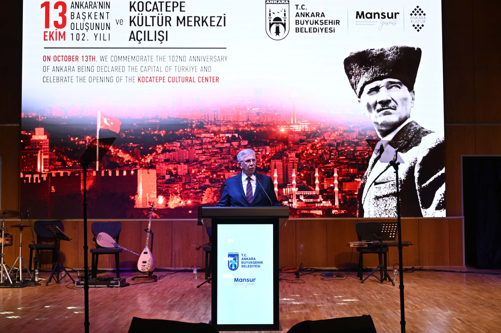 Ankara'nın başkent oluşunun 102. yılı coşkuyla kutlandı