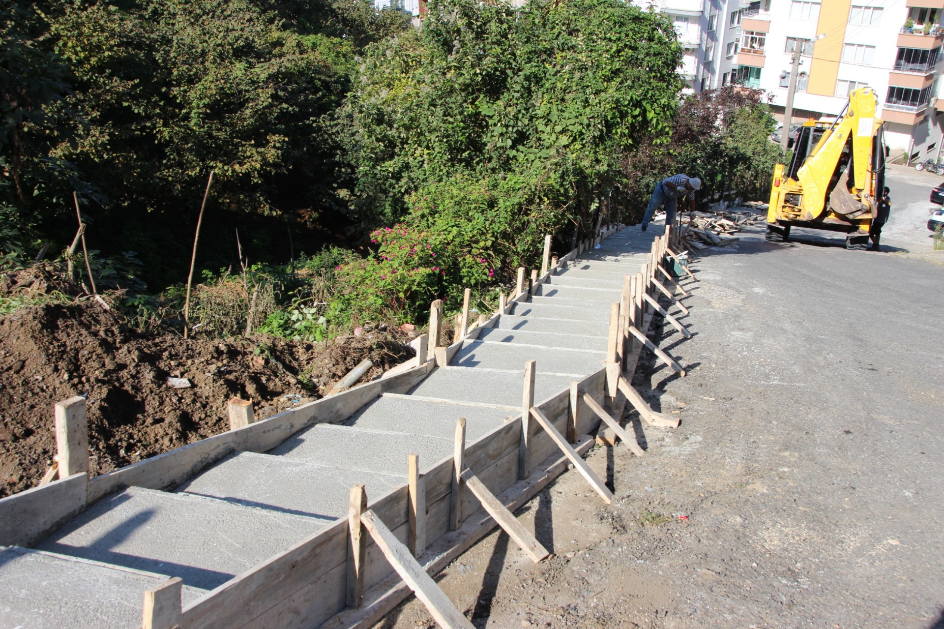 Giresun Belediyesi 100 metrelik merdiven yapıyor