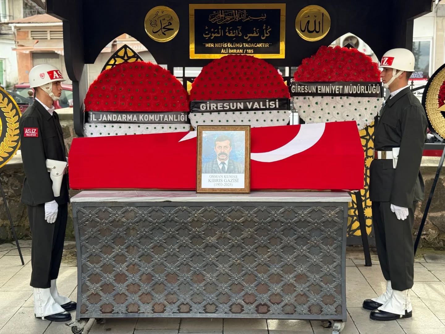 Kıbrıs Gazisi Osman Kumaş son yolculuğuna uğurlandı