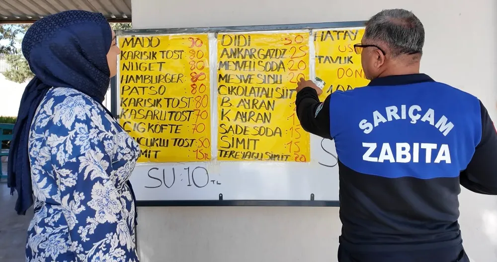 Sarıçam’da okul kantinlerine sıkı denetim!