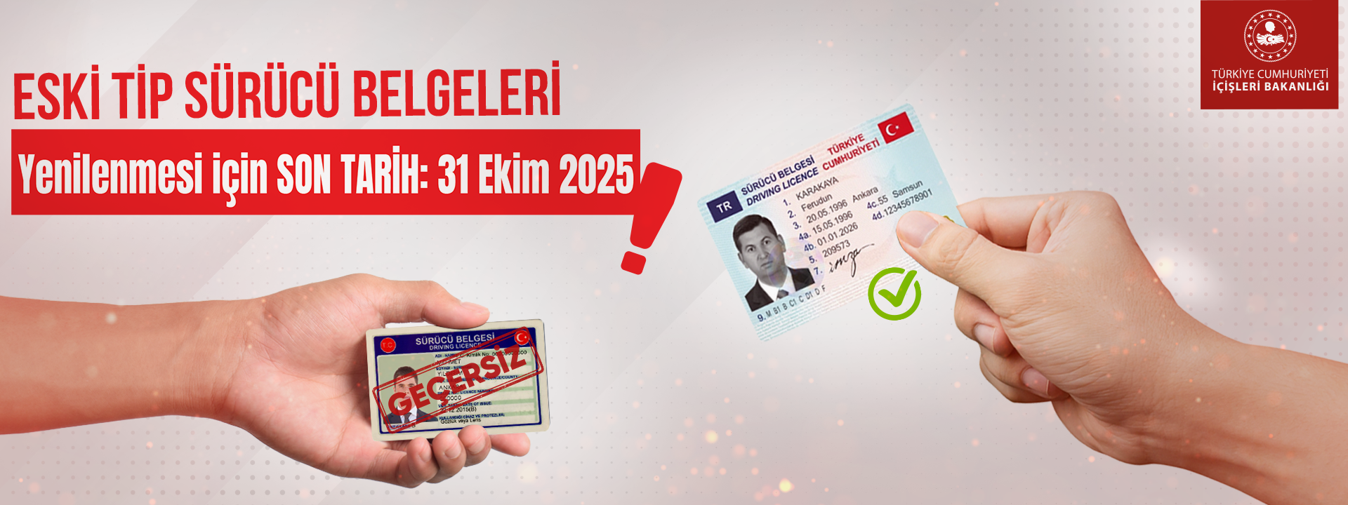 Eski tip sürücü belgelerinin yenilenmesi için son tarih
