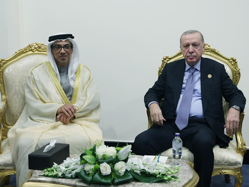 Cumhurbaşkanı Erdoğan, Gazze zirvesine katılmak üzere Mısır’da