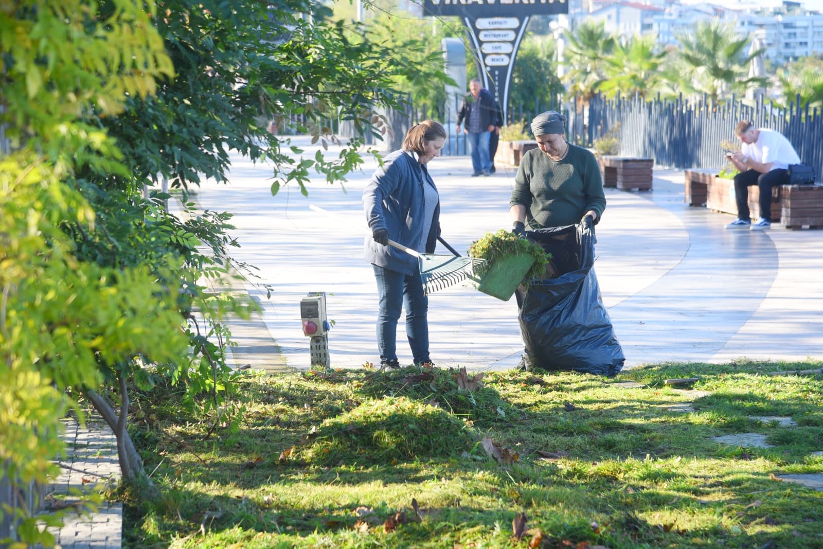 Giresun Belediyesi sonbahar temizliği yapıyor