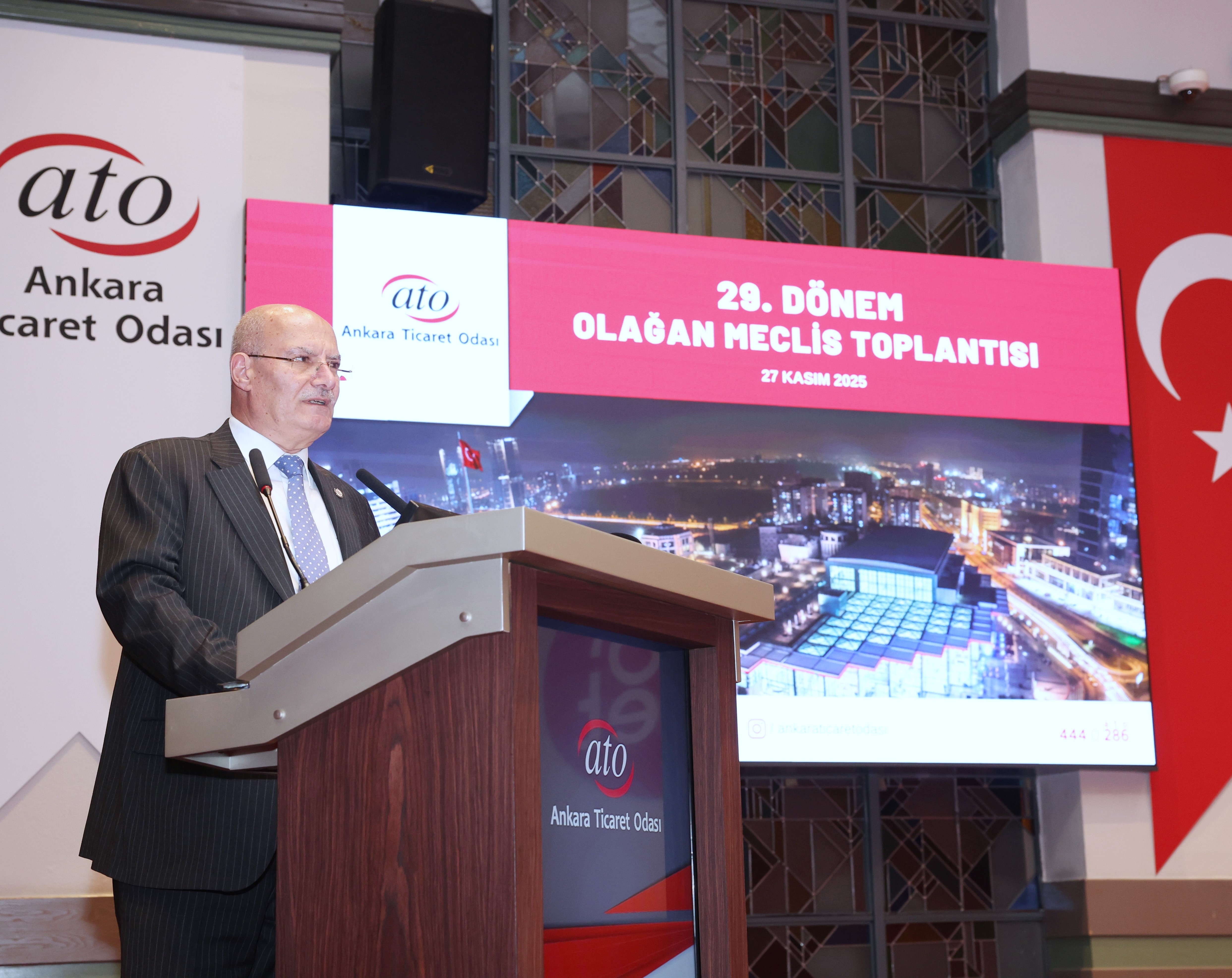 ATO Başkanı Baran, ATO Meclis toplantısında ekonomiye ilişkin değerlendirmelerde bulundu