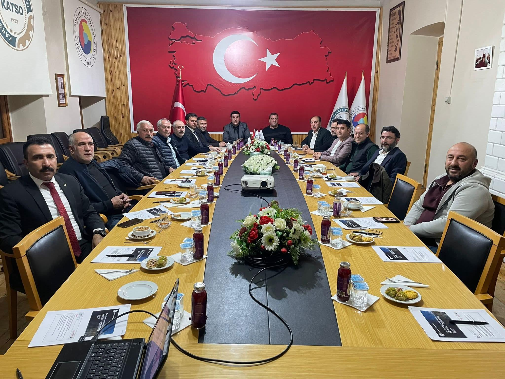 Kars Ticaret ve Sanayi Odası, aylık Olağan Meclis Toplantısı gerçekleştirildi