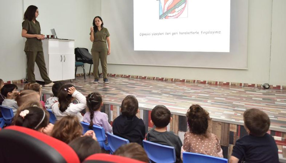 Kepez’de miniklere diş sağlığı eğitimi