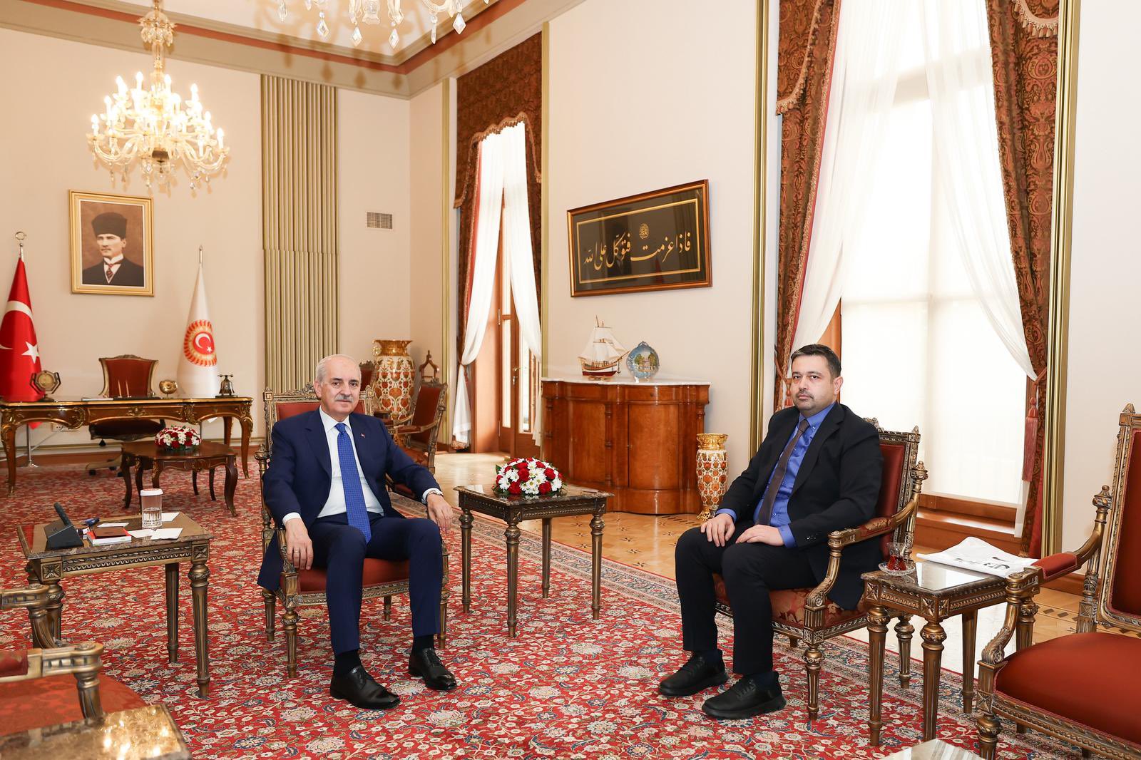 TİMBİR Başkan Vekili Altıparmak'tan TBMM Başkanı Kurtulmuş’a ziyaret