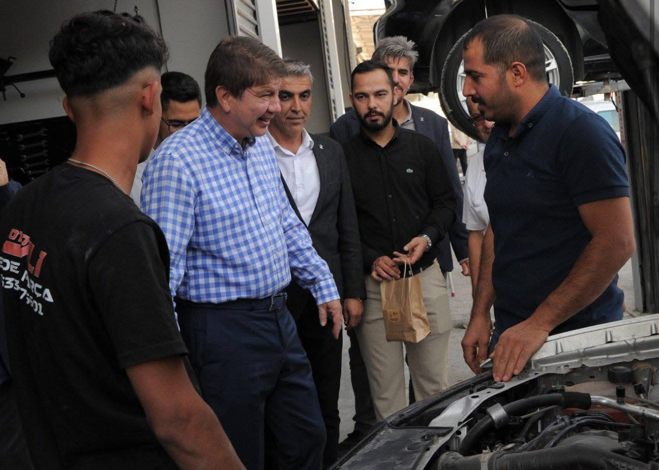 Türel, sanayi esnafını dinledi: “Emeklerimizin meyvesini görmek güzel”