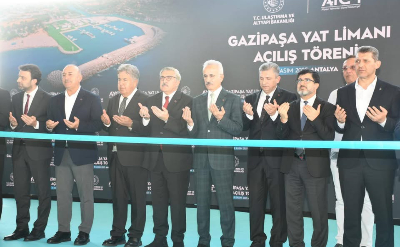 Gazipaşa yat limanı hizmete açıldı
