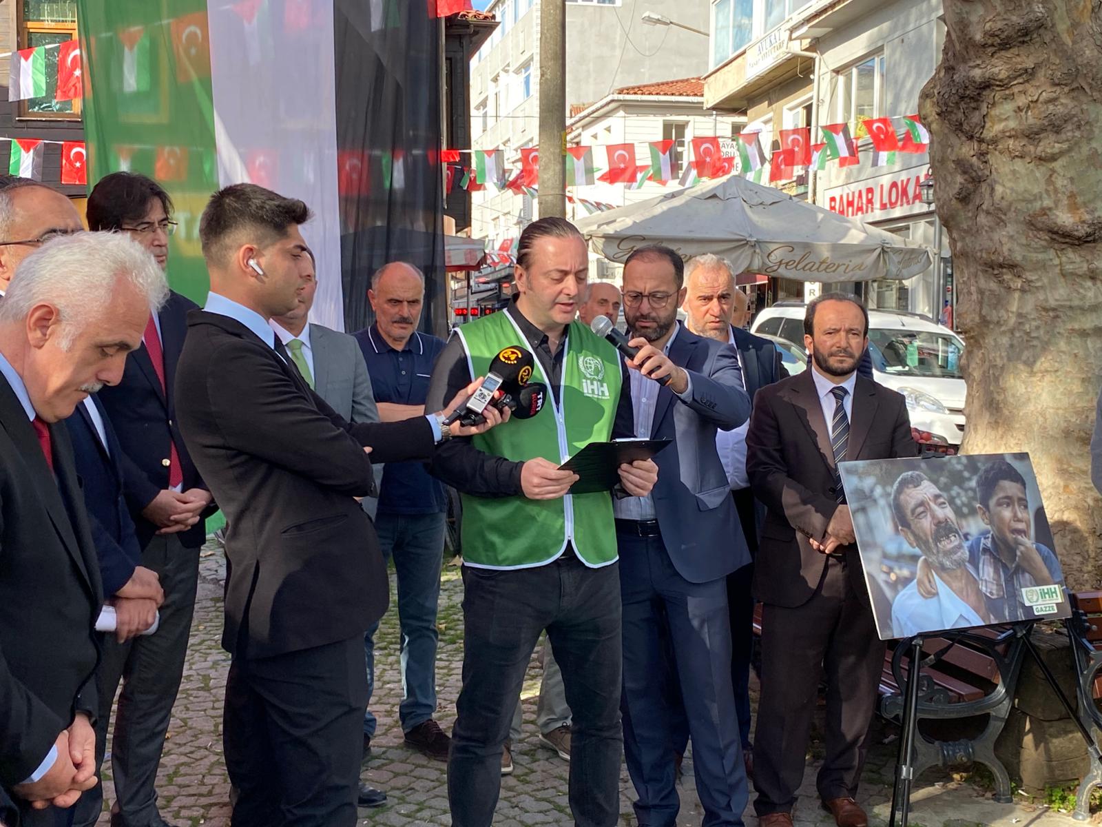 Sarıyerli esnaflar bir günlük kazancını Gazze’ye bağışlıyor